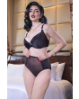 Model wearing Genevive Full Panty for Secrets in Lace