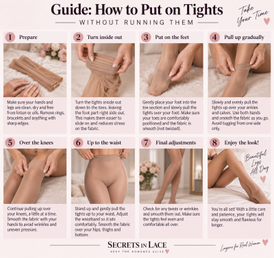 Guide: How to put on tights without running them