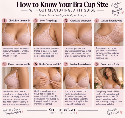 How to know your bra cup size without measuring: A fit guide